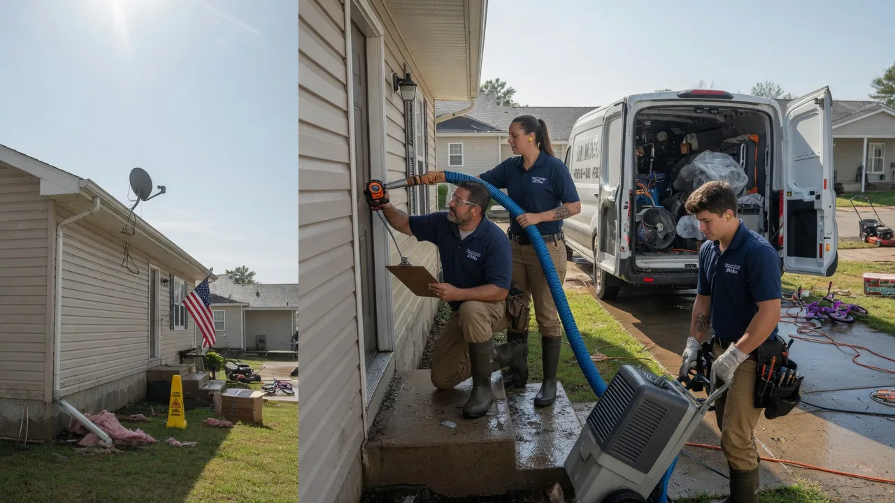 Ceiling Water Damage Restoration in Waverly, MO near me